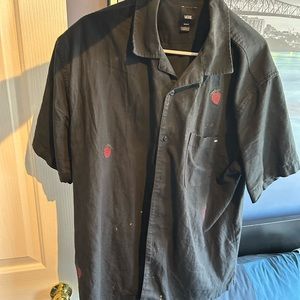 Vans Strawberry Buttondown Shirt M